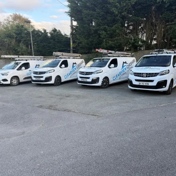 Clearview Cheshire exterior cleaning vans